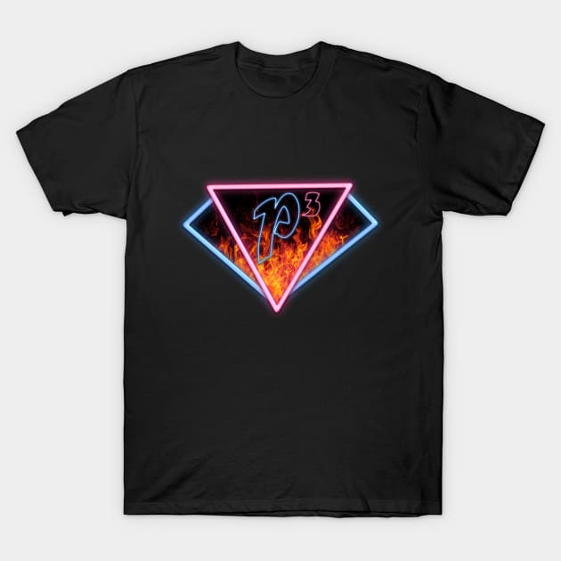 Charmed P3 Neon Flames T-Shirt by Ratherkool